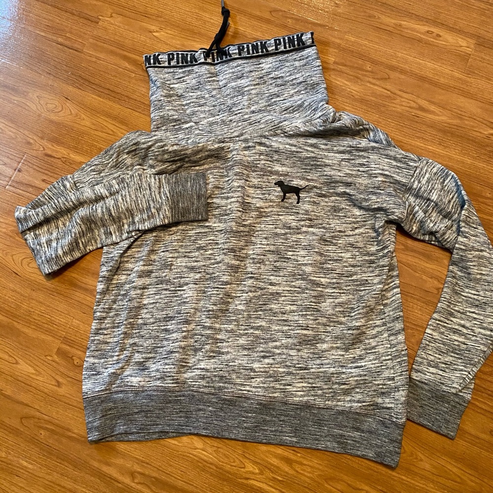 PINK cowel neck sweatshirt